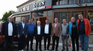 Hasan Akgün, Yenimuhacır Başkanı Kıral’ın misafiri oldu
