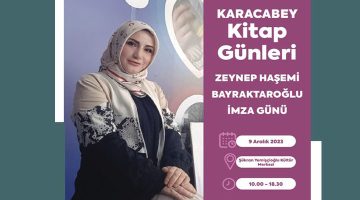 Zeynep Haşemi Bursa Karacabey imza günlerine katılıyor