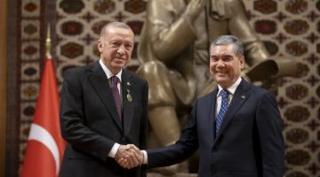 Cumhurbaşkanı Erdoğan, Berdimuhammedov ile görüştü