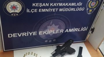 Edirne Keşan’da silahla yaralama olayının zanlısı tutuklandı