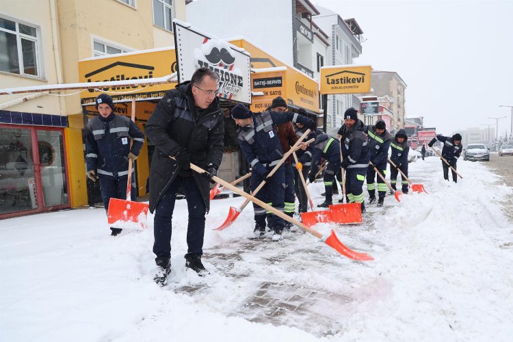 Nevşehir Belediyesi’nden karla mücadele